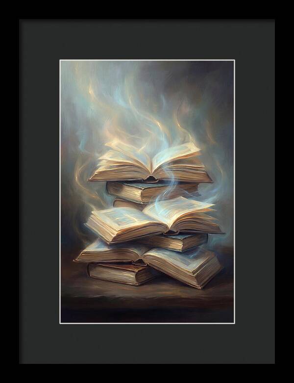 Books Stacked Together