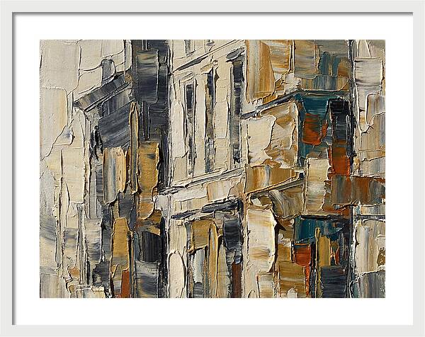 Bookshop Facade In Palette Knife
