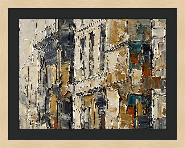 Bookshop Facade In Palette Knife