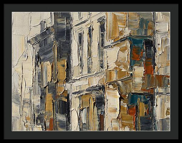Bookshop Facade In Palette Knife