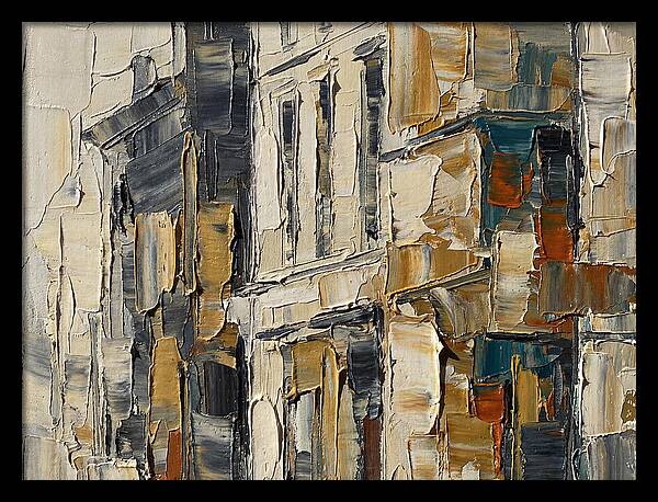 Bookshop Facade In Palette Knife