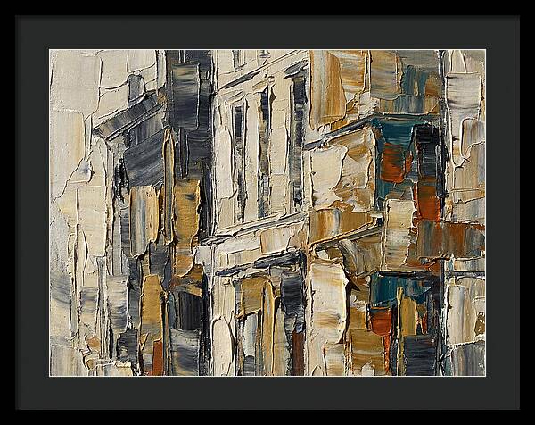 Bookshop Facade In Palette Knife