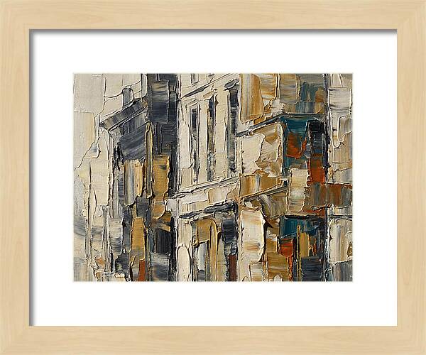 Bookshop Facade In Palette Knife