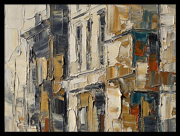 Bookshop Facade In Palette Knife