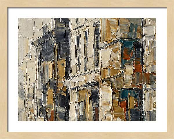 Bookshop Facade In Palette Knife