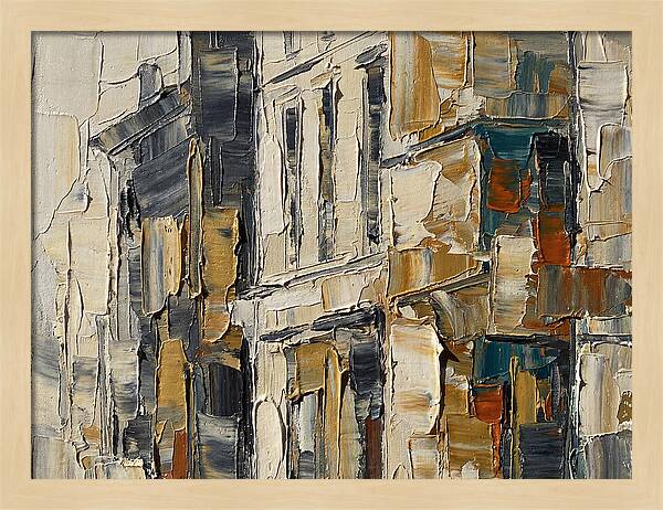 Bookshop Facade In Palette Knife