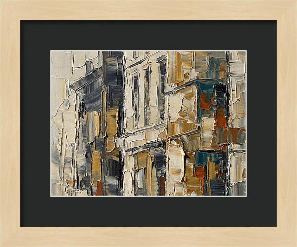 Bookshop Facade In Palette Knife