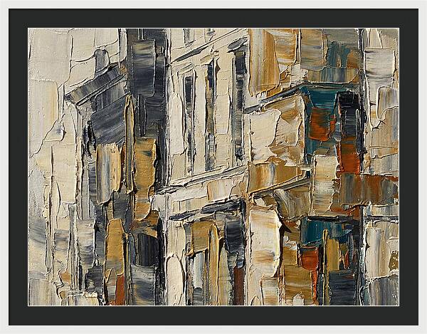 Bookshop Facade In Palette Knife