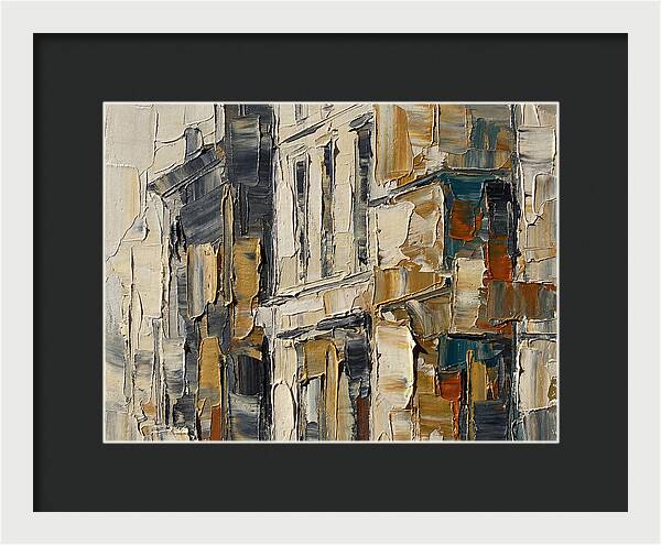 Bookshop Facade In Palette Knife