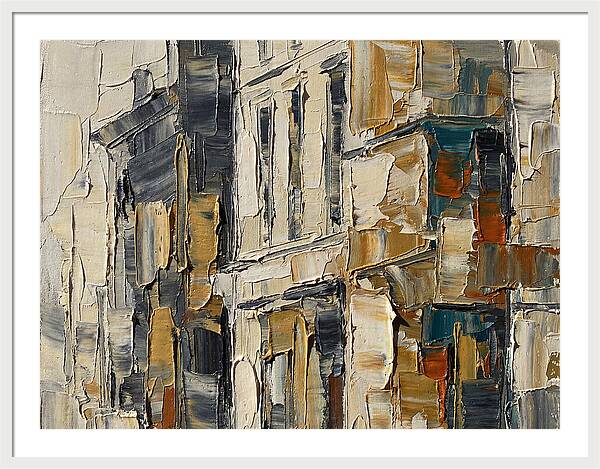 Bookshop Facade In Palette Knife