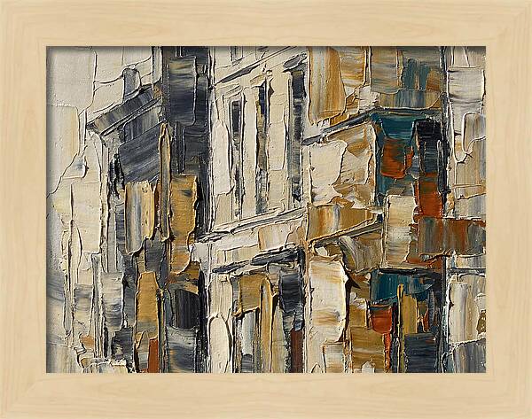 Bookshop Facade In Palette Knife