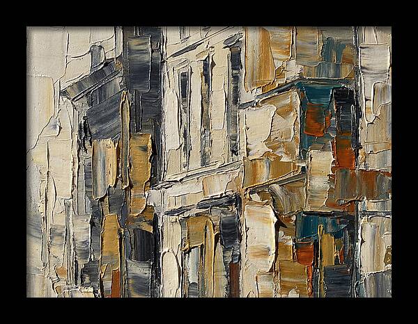 Bookshop Facade In Palette Knife