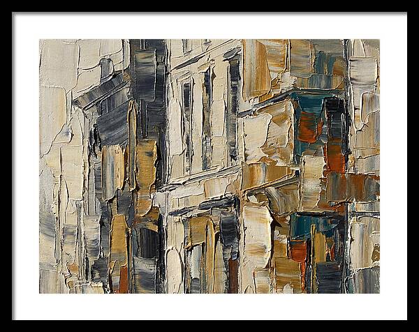 Bookshop Facade In Palette Knife