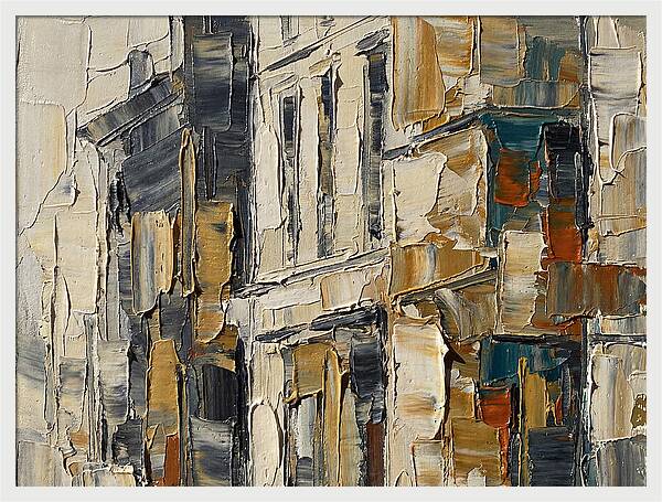 Bookshop Facade In Palette Knife