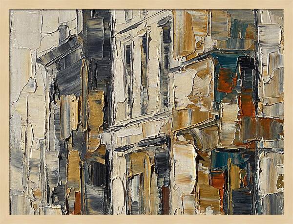Bookshop Facade In Palette Knife