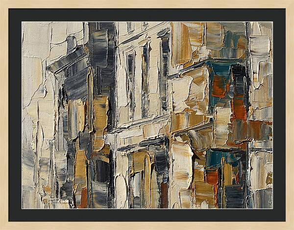 Bookshop Facade In Palette Knife