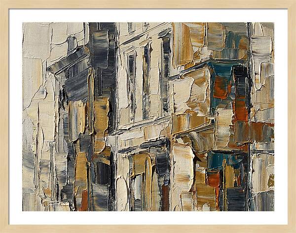Bookshop Facade In Palette Knife