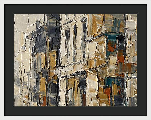 Bookshop Facade In Palette Knife