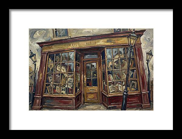 Bookshop In Expressionist Style
