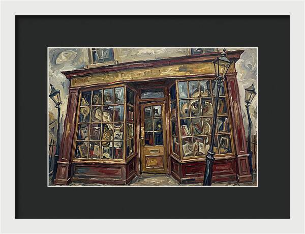 Bookshop In Expressionist Style