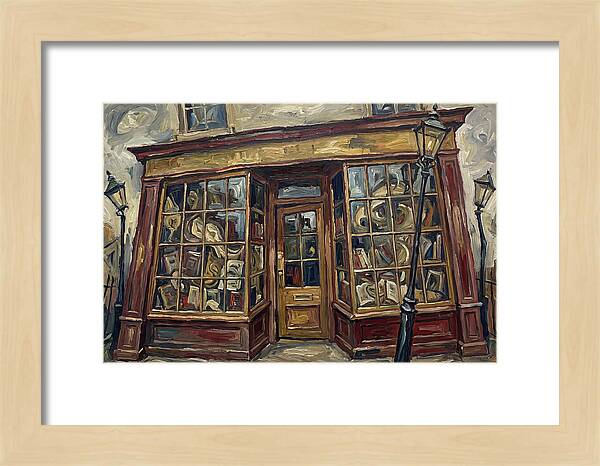 Bookshop In Expressionist Style