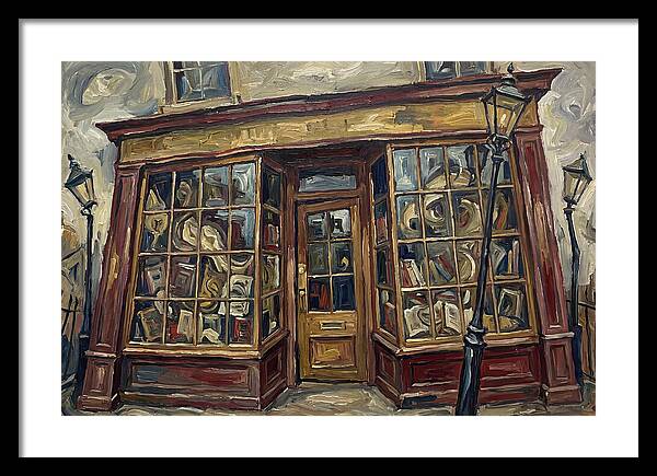 Bookshop In Expressionist Style