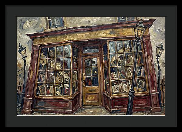 Bookshop In Expressionist Style
