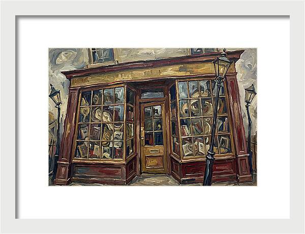 Bookshop In Expressionist Style