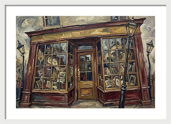Bookshop In Expressionist Style