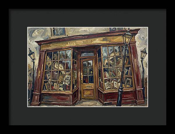 Bookshop In Expressionist Style
