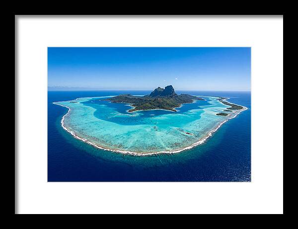 Bora Bora Coral Atoll Aerial View