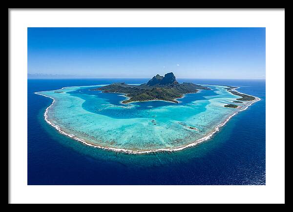 Bora Bora Coral Atoll Aerial View
