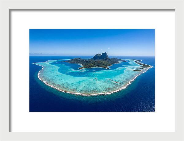 Bora Bora Coral Atoll Aerial View