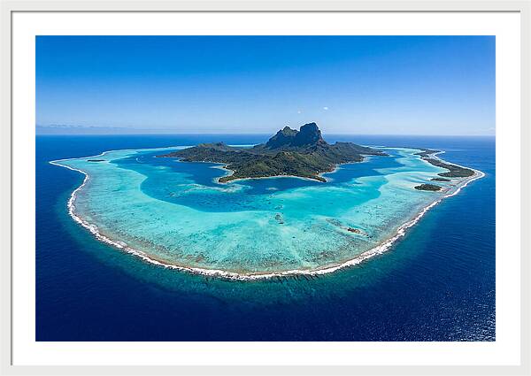 Bora Bora Coral Atoll Aerial View