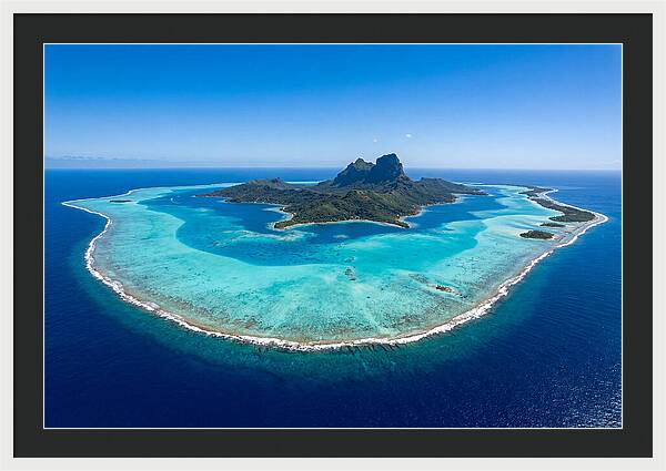 Bora Bora Coral Atoll Aerial View