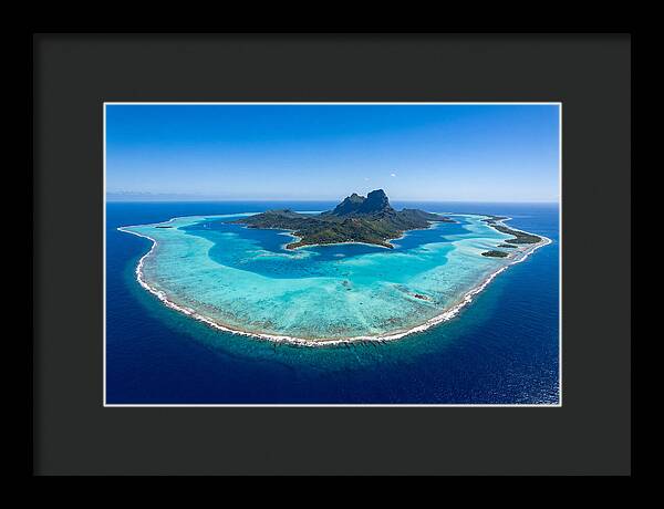 Bora Bora Coral Atoll Aerial View