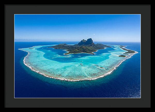 Bora Bora Coral Atoll Aerial View