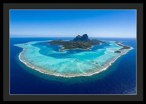 Bora Bora Coral Atoll Aerial View