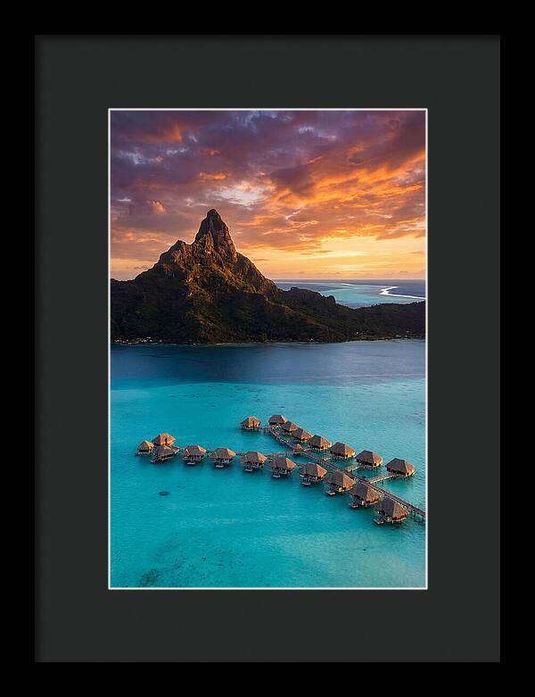Bora Bora Lagoon At Sunset