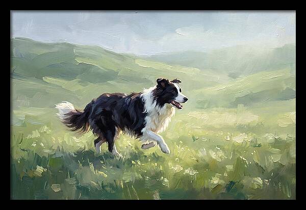 Border Collie In A Meadow