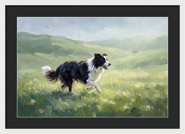 Border Collie In A Meadow