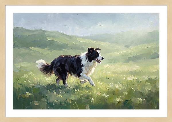 Border Collie In A Meadow
