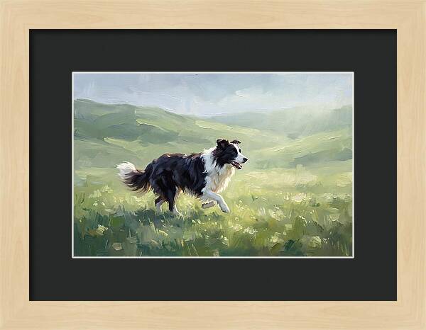 Border Collie In A Meadow