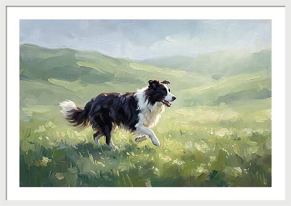 Border Collie In A Meadow