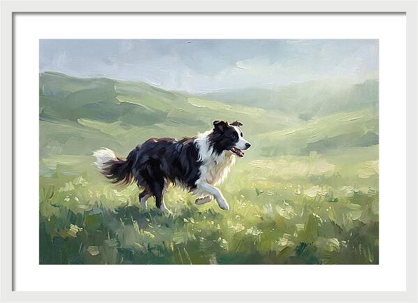 Border Collie In A Meadow