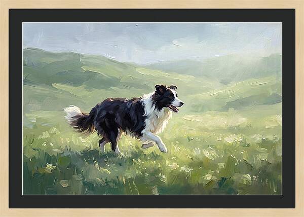 Border Collie In A Meadow