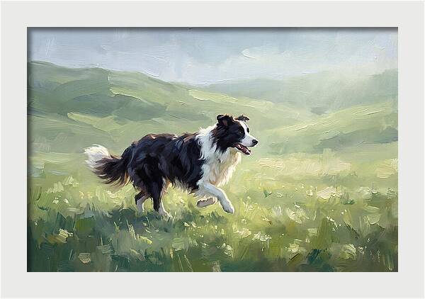 Border Collie In A Meadow