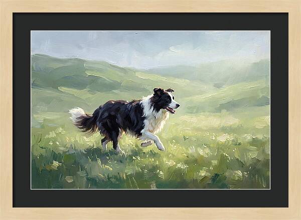Border Collie In A Meadow