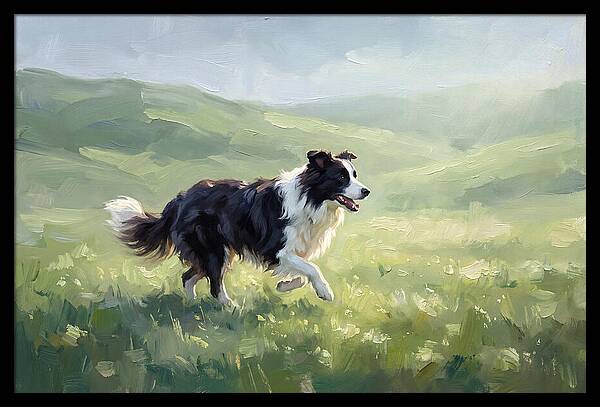 Border Collie In A Meadow