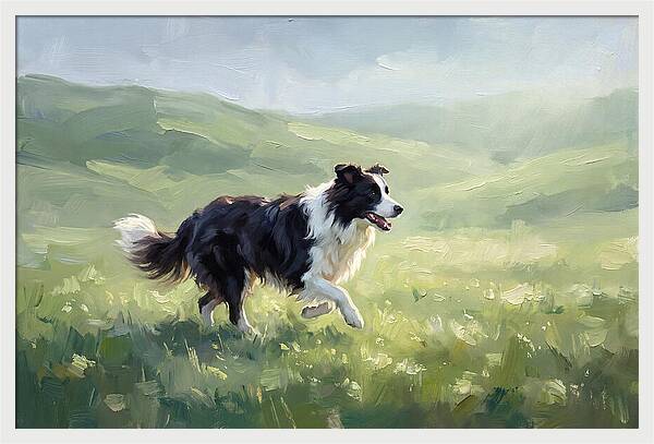 Border Collie In A Meadow